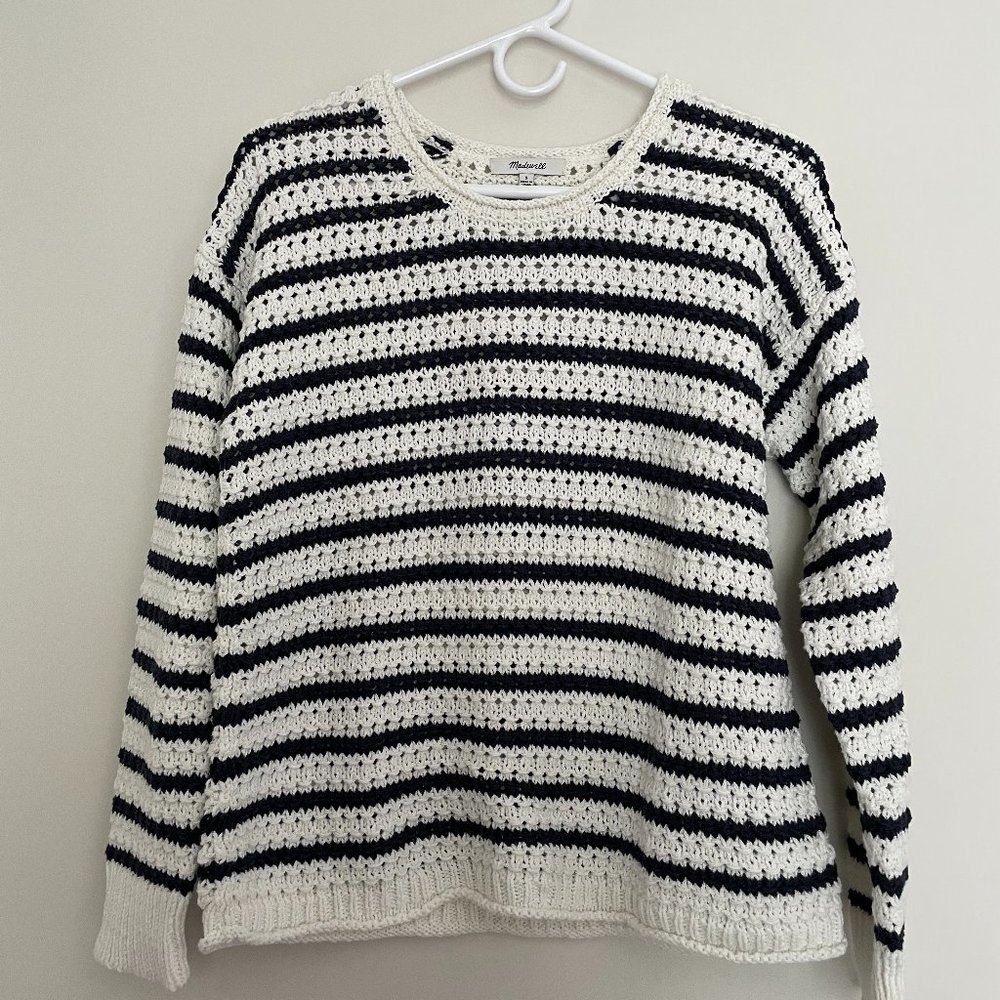 Madewell Open-Stitch Austen Pullover Sweater